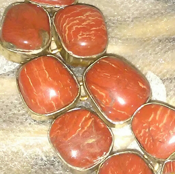 Vintage STERLING SILVER & Amber Necklace - Picture 4 of 6